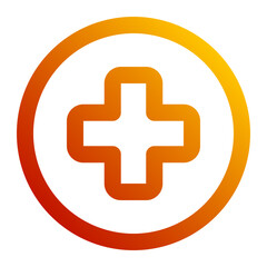 Obraz premium hospital gradient icon