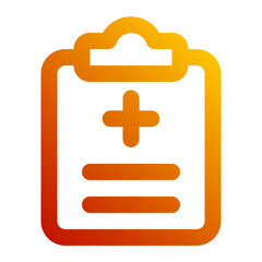 medical report gradient icon