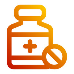 medicine gradient icon