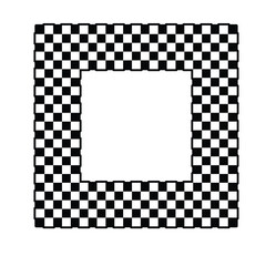 Racing flag design square frame