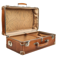 Vintage Suitcase Open Isolated