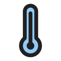 thermometer line color icon