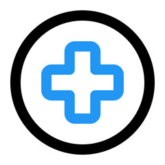 hospital line color icon