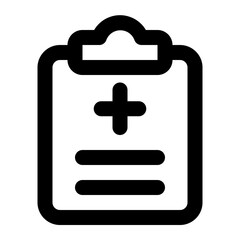 medical report line icon