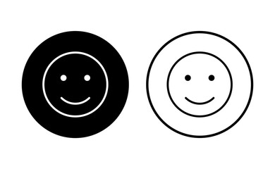 smile icon set. smile emoticon icon. feedback