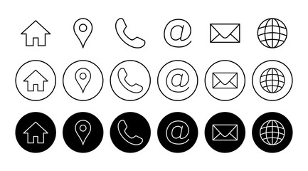 Contact us icon vector. web icon vector. business card contact information icon.