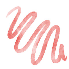 Squiggly Lines Abstract Watercolor