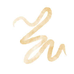 Squiggly Lines Abstract Watercolor