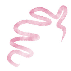 Squiggly Lines Abstract Watercolor