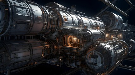SPACE STATION WALLPAPER BACKGROUND