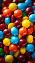 a fun colorful candy background, using primary colors.