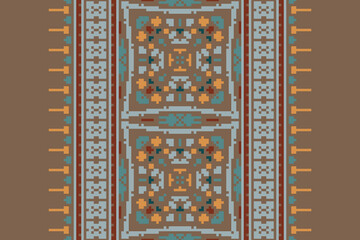 Design Pattern Geometric Tribal Traditional for Background Wallpaper and Fabric Pattern Seamless Texture Oriental Geometric Ethnic Pattern for Background or Wallpaper Carpet Floor Curtain Design