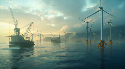 Powering Future Seas: Construction of Offshore Wind Turbines in Marine Environment