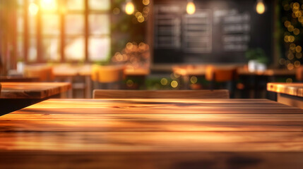 Creating Visual Interest: Abstract Kitchen Table Bokeh Background for Empty Table Product...