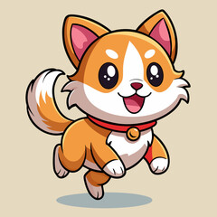 Dog cartoon t shirt Vector illustration