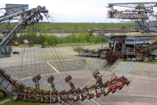 Ferropolis, Stadt aus Eisen, Industriekultur, Bagger, Schaufelradbagger