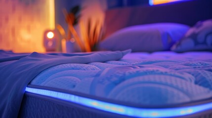 Achieve a deeper and more restful sleep with the powerful sonic waves of this advanced sleep technology. . - obrazy, fototapety, plakaty