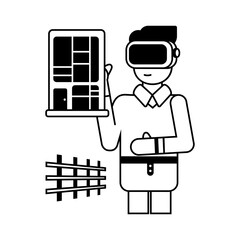 Here’s a glyph icon of virtual architecture 