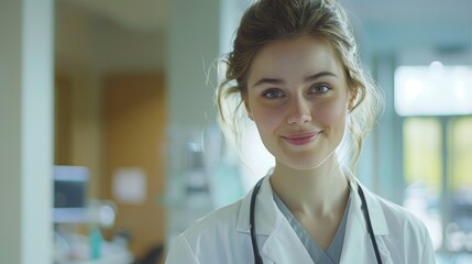 Fototapeta premium Woman doctor. Professional medical worker