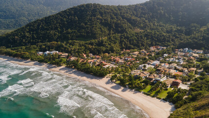 Guaecá Beach in São Sebastião, north coast of São Paulo.