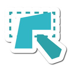 Fototapeta premium Cursor mouse sticker