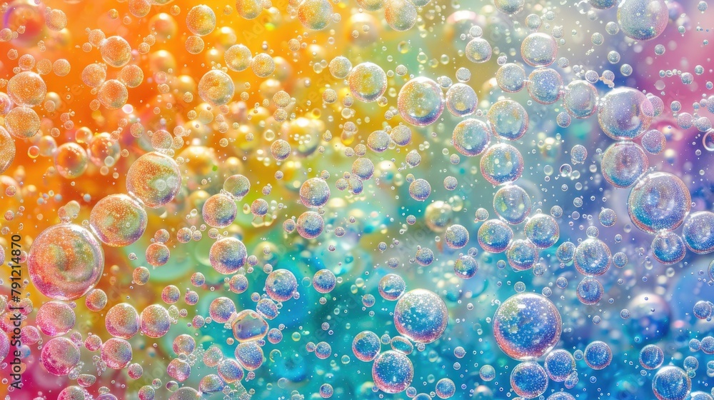 Poster foam bubbles abstract picture for backdrop or pattern