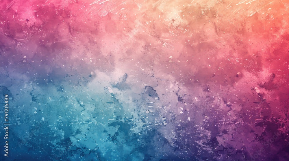 Poster background with colorful gradient blur and grainy noise effect