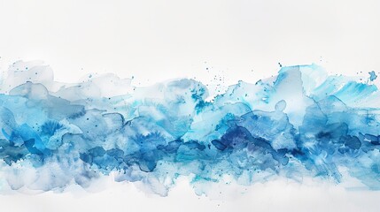 Abstract Watercolor Landscape,