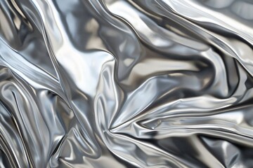 Bright silver foil texture background.