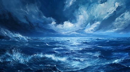 Fototapeta premium blue ocean