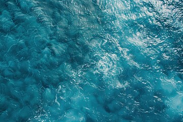 sea from drone. Ocean (water) Surface. water texture. Sea surface aerial view - generative ai