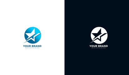 Sky star logo. Star icon design. Vector illustration