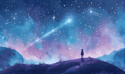 Naklejka premium deep space illustration, Generative AI 