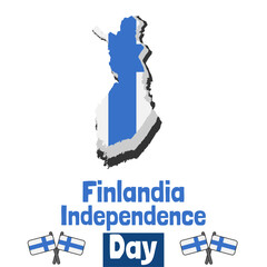 Finlandia independence day social media design template