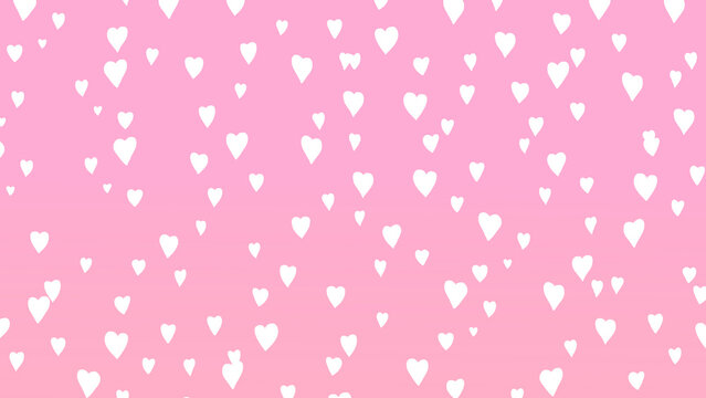 pink hearts background for webtoon
