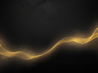 wavy gold in black background