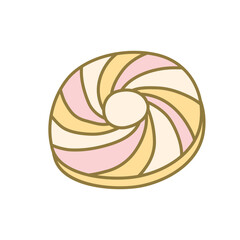 Delicious round cookie