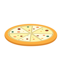 Flat pizza design