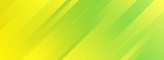Banner background green and yellow gradient, slash effect style, bright color gradation, abstract .