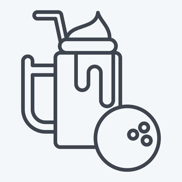 recommend clip art: Icon Nourishing Drink. related to Healthy Food symbol. line style. simple design illustration