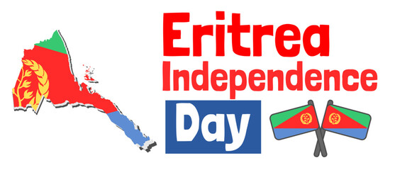 Eritrea independence day banner design template vector