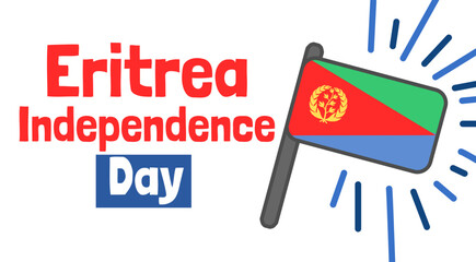Eritrea independence day banner design template vector