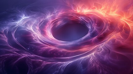 Naklejka premium Mystical Energy Vortex in Vibrant Blue and Pink Hues with Dynamic Swirling Patterns