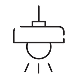 Lamp Light Pajama Line Icon