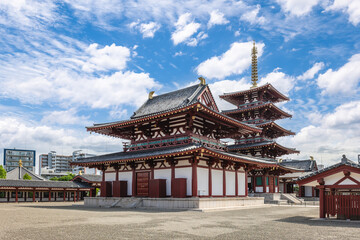 Shitenno ji, aka Arahakaji, Nanbaji, or Mitsuji, a buddhist temple located in Osaka, Japan
