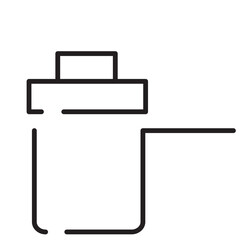 Kitchen Pan Pot Line Icon
