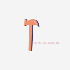 vector graphic ofInternational Labour Day good for national International Labour Day celebration. flat design. flyer design.flat illustration.