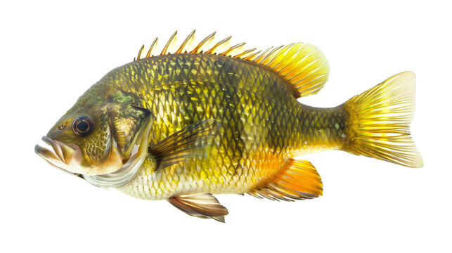 recommend clip art: Bluegill fish isolated on white background