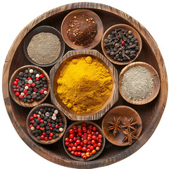Traditional kitchen spices. Powdered spices for cooking