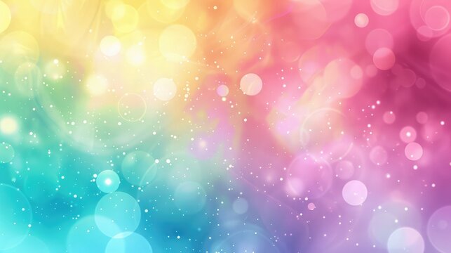 Abstract PC desktop wallpaper background with flying bubbles on a colorful background. colorful abstract background
